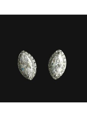 Marquise cut CZ Halo stud earrings 🆕